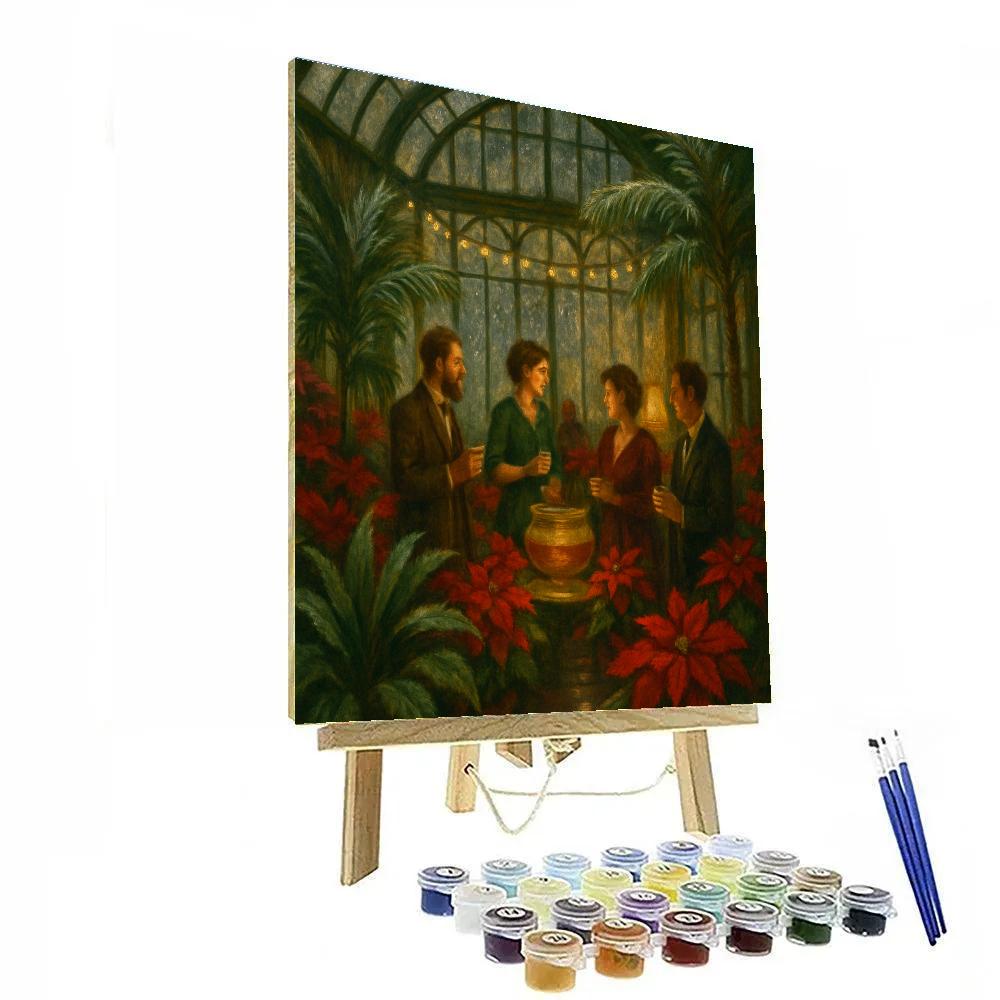 Winter Garden Conservatory Paint by numbers art