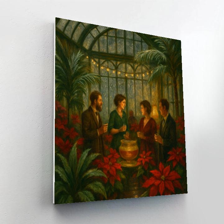 Winter Garden Conservatory Paint by numbers art