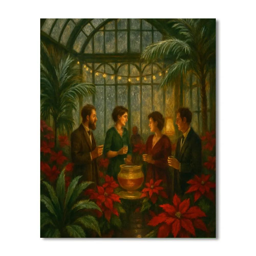 Winter Garden Conservatory Paint by numbers art