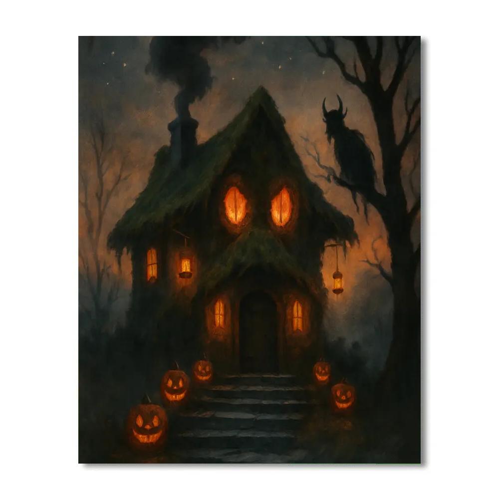 Mosslight Hollow Manor paint by numbers