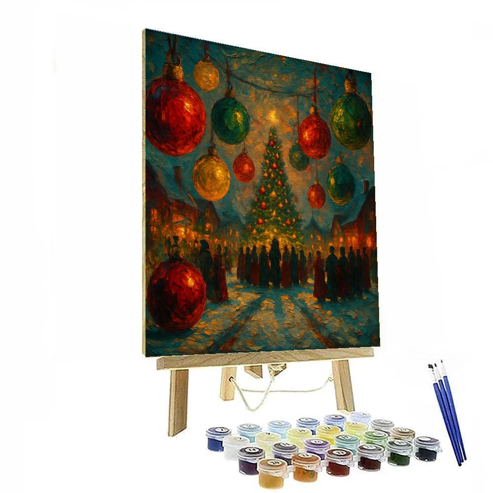 Ornament Tree Lantern Walk Number painting