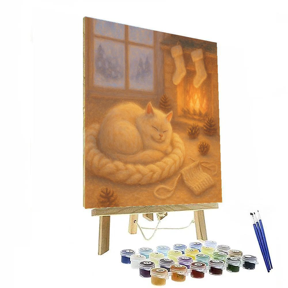 Hearthside Cat Nap Number painting