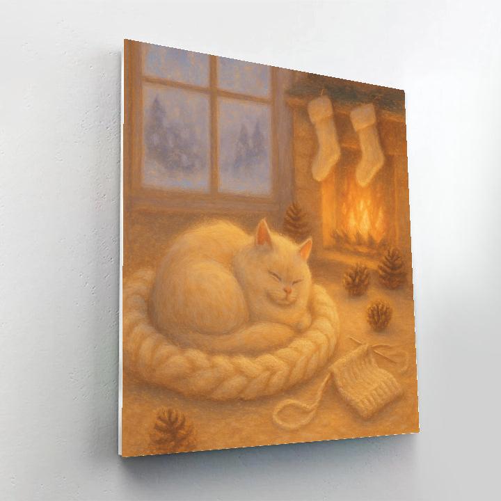 Hearthside Cat Nap Number painting