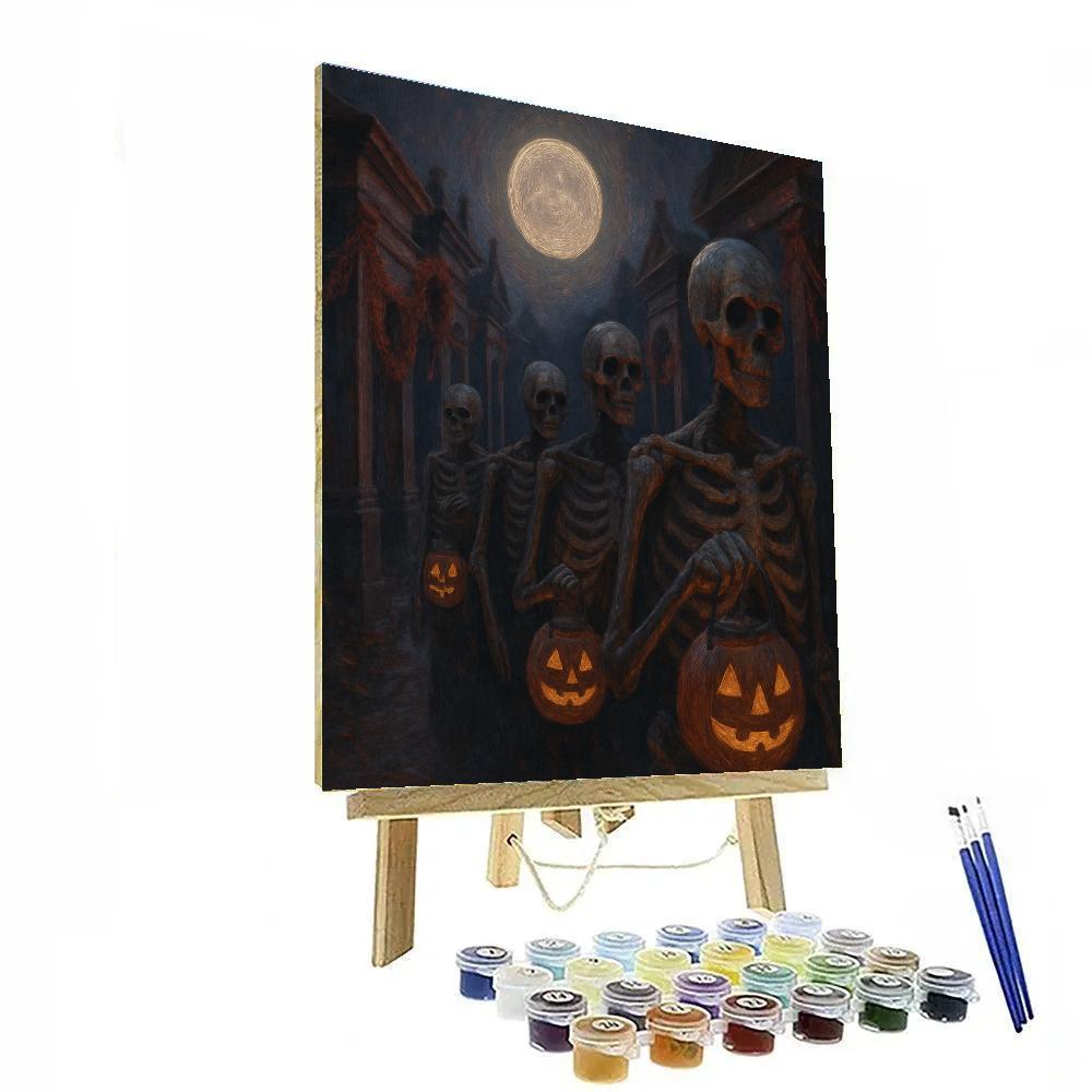Boneyard Lantern Parade Paint by numbers art