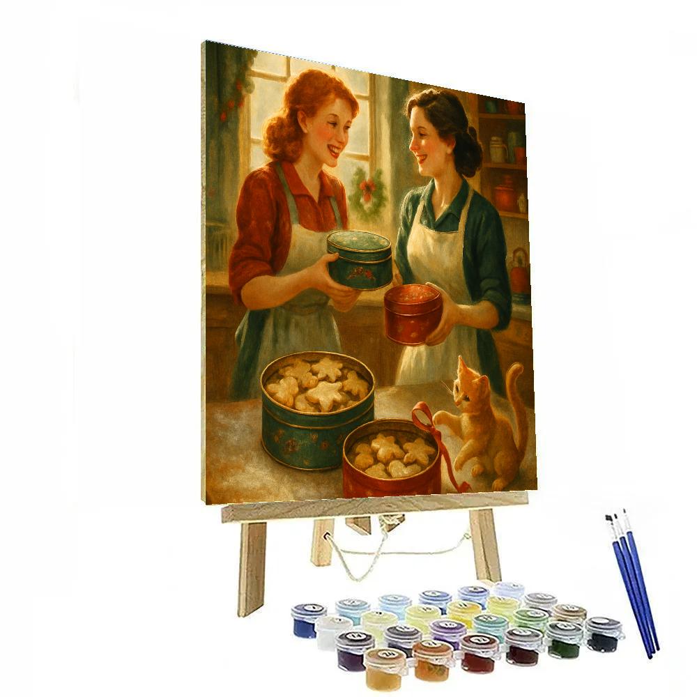 Stove Top Cookie Exchange paint by number