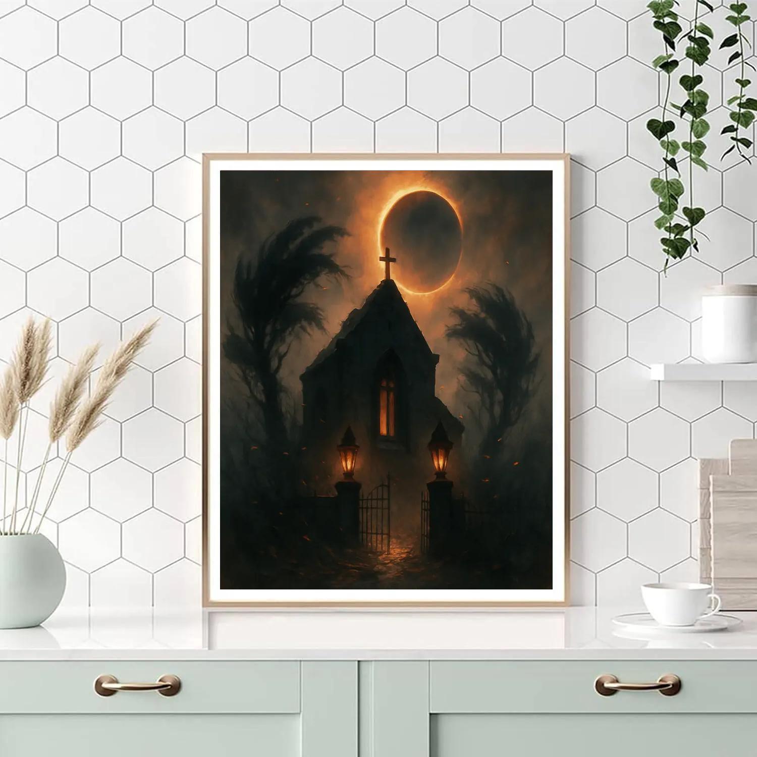 Eclipsed Chapel Grounds Paint by numbers kits