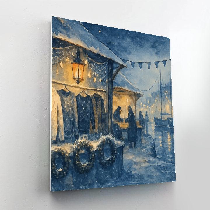 Snow Lantern Harbor Market paint by color