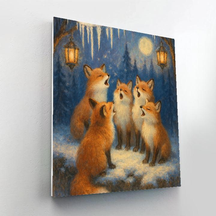 Forest Choir Of Foxes Painting by numbers kit