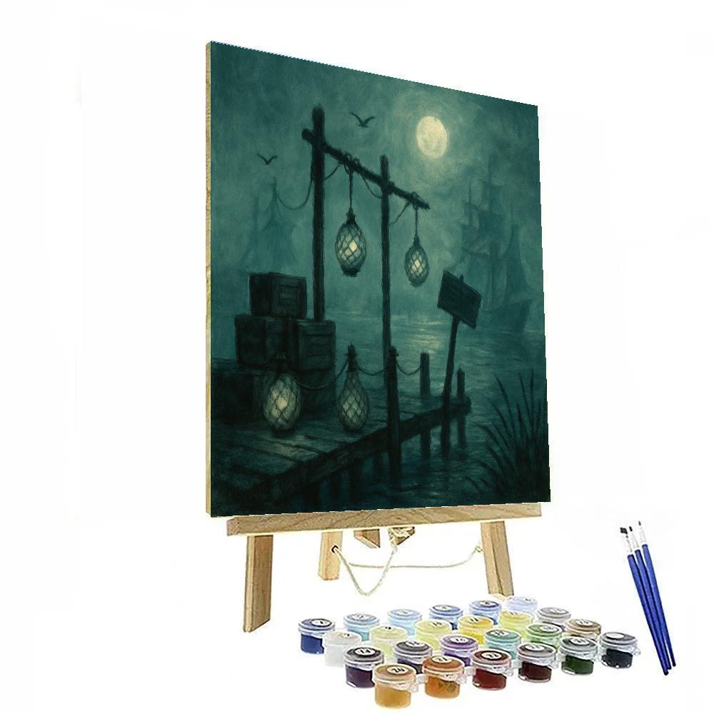 Brine Lantern Wharf paint by number