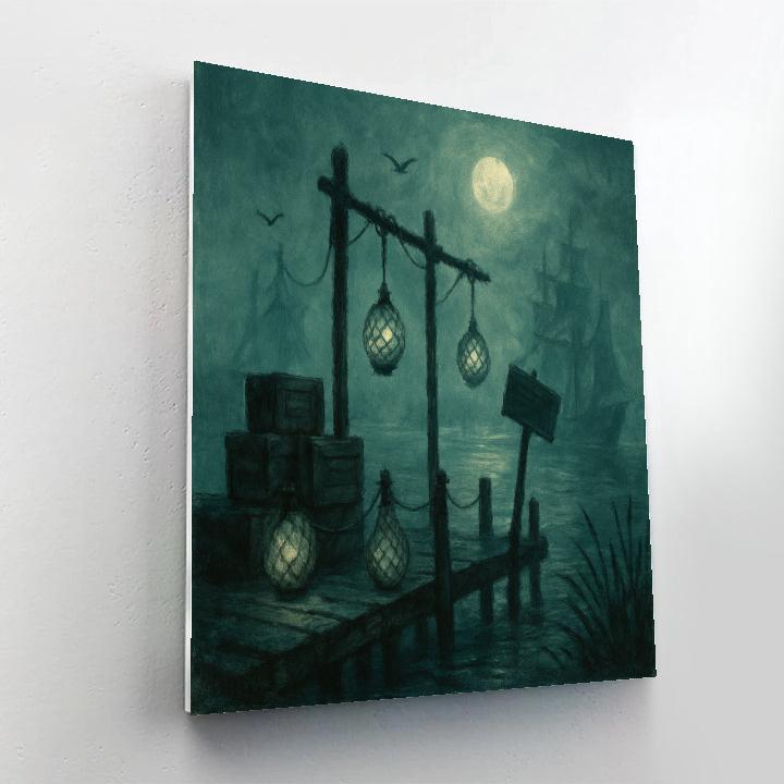 Brine Lantern Wharf paint by number