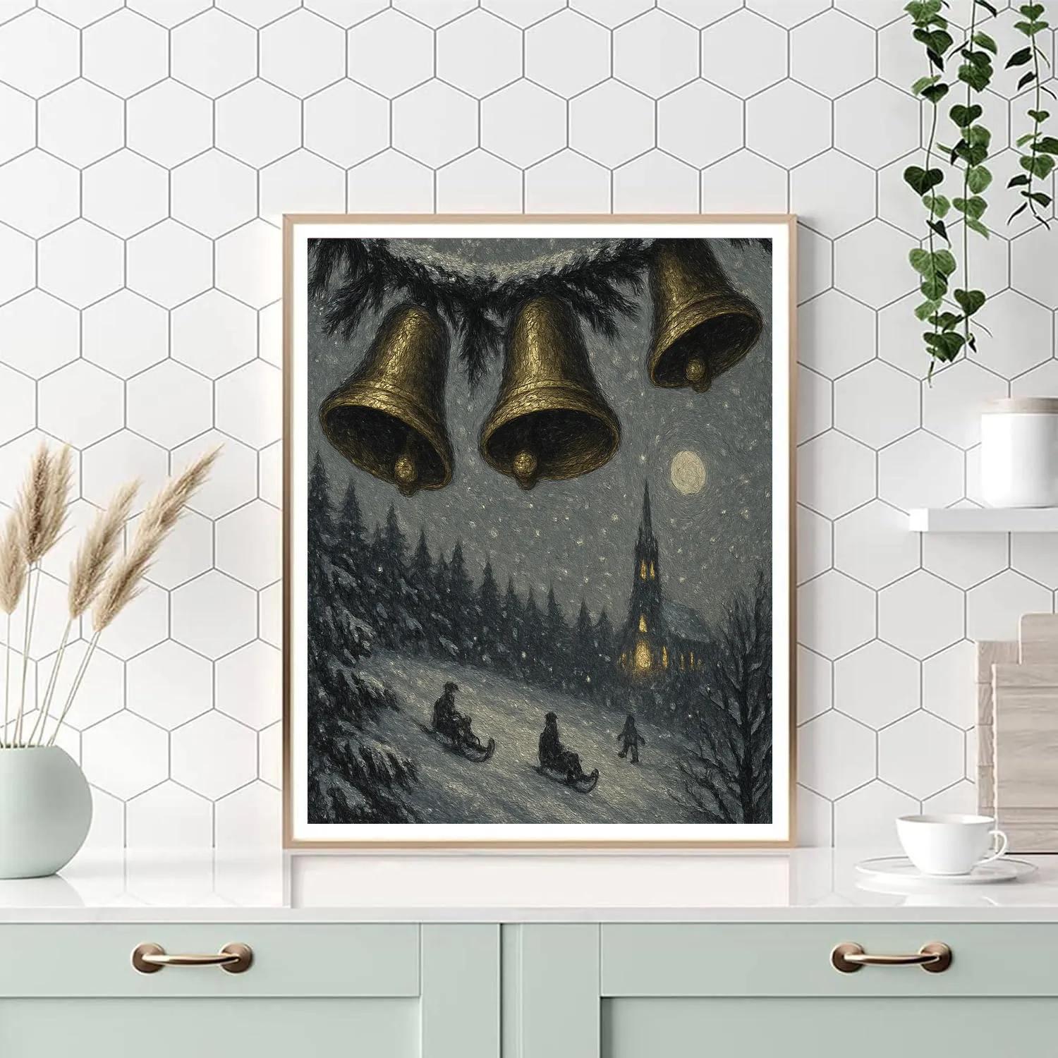 Bells Over Evergreen Ridge DIY paint by numbers