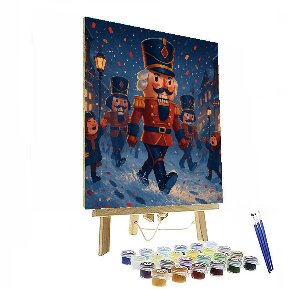 Nutcracker Parade On Main paint by number