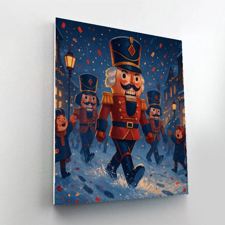 Nutcracker Parade On Main paint by number