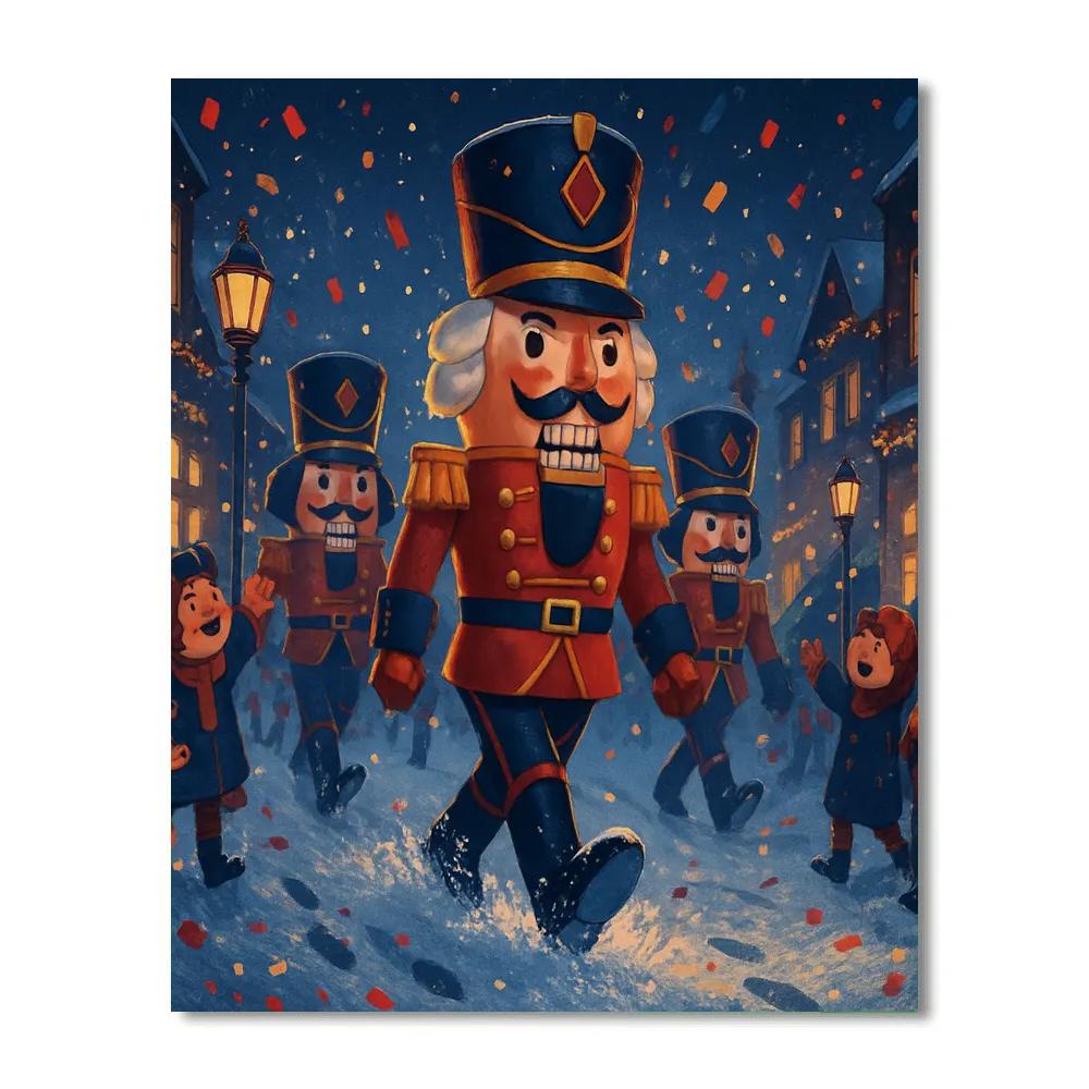 Nutcracker Parade On Main paint by number
