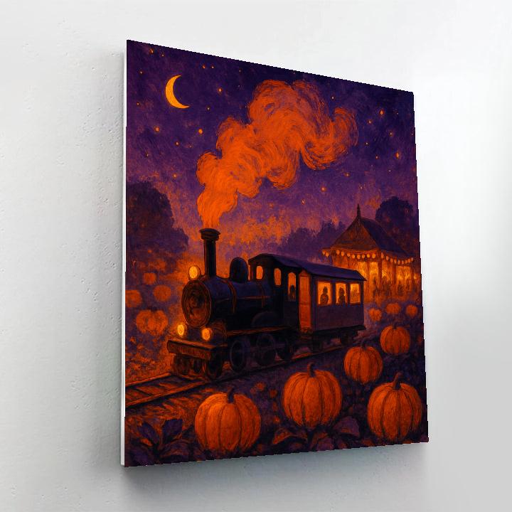 Twilight Orchard Train Numbered painting kits