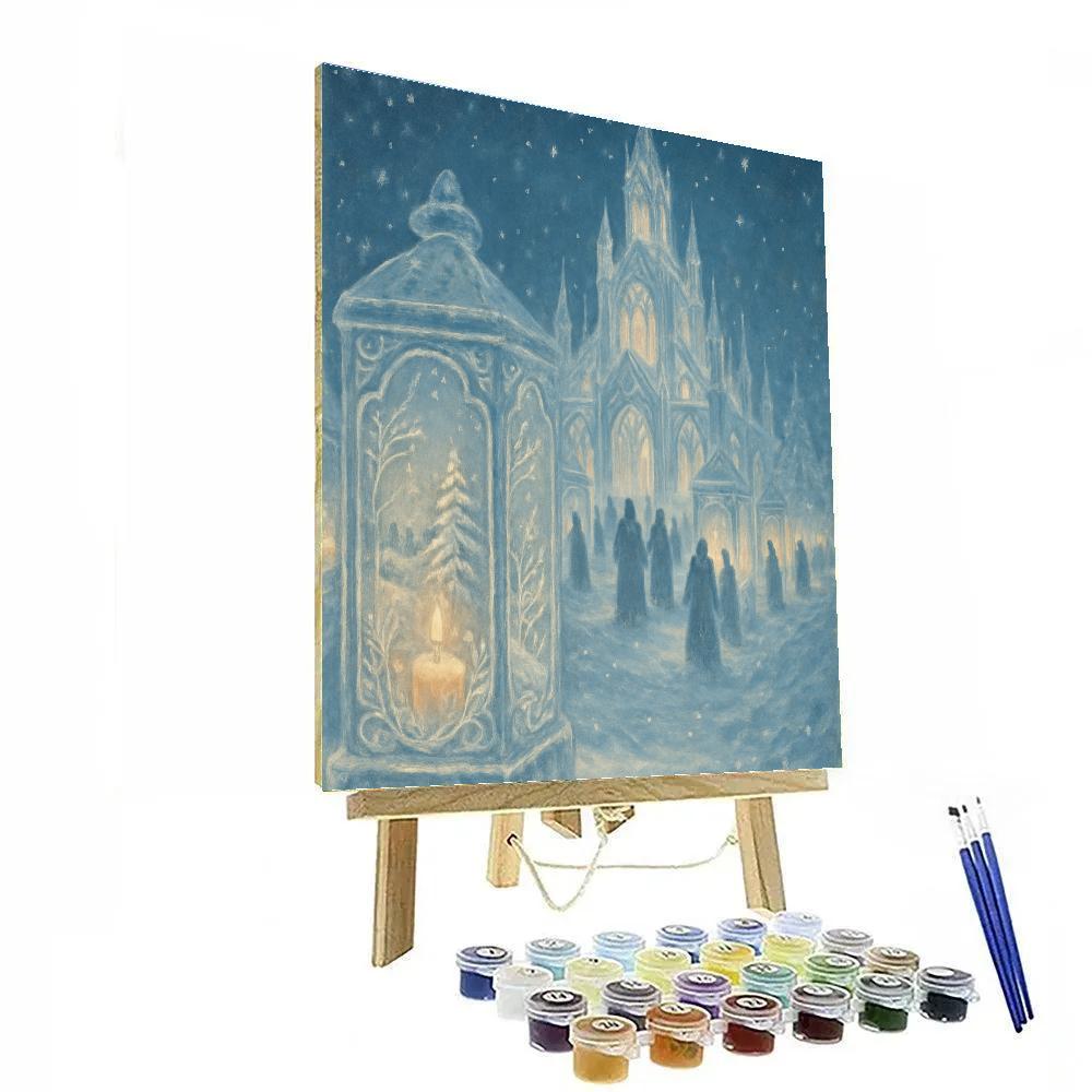 Ornate Ice Lantern Cathedral Paint by numbers kits