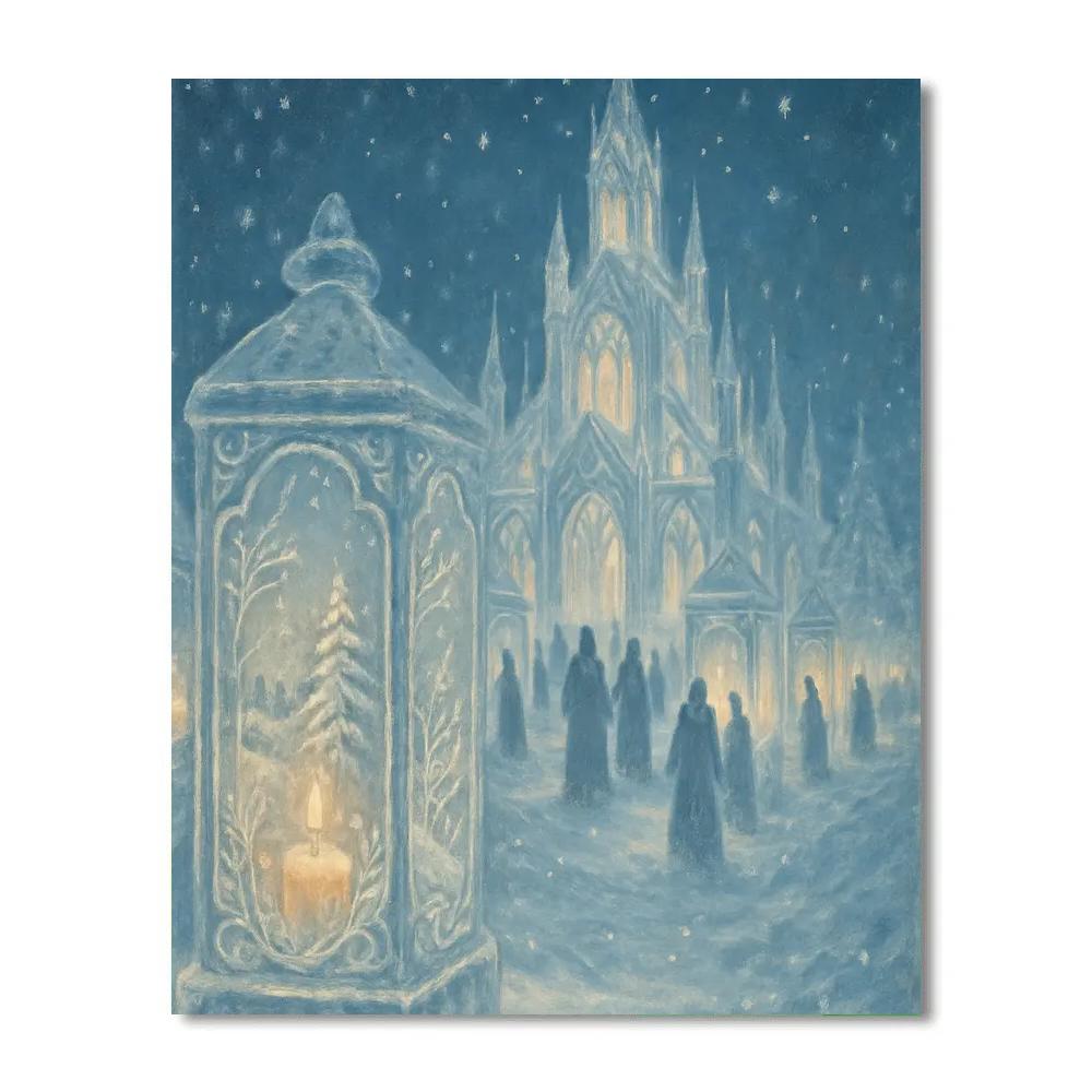 Ornate Ice Lantern Cathedral Paint by numbers kits