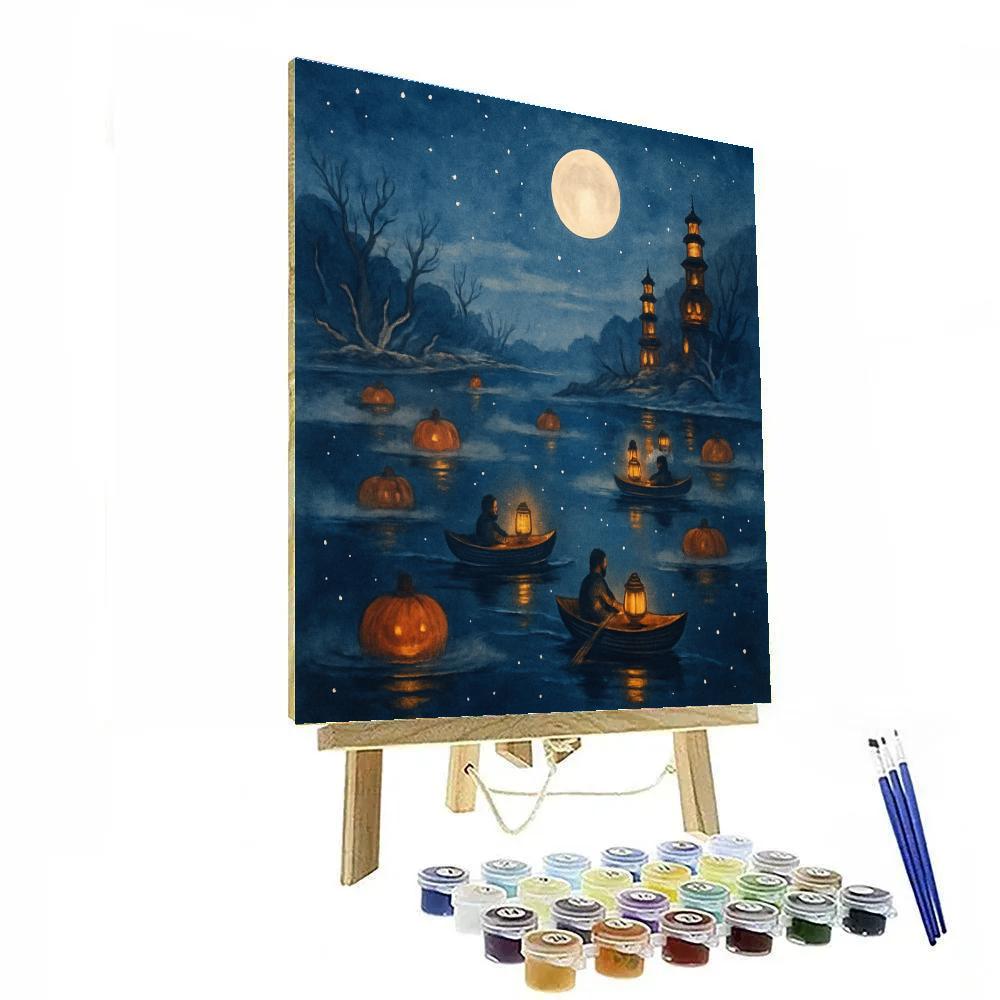 Lantern Ferry Of The Hollow Sea painting number kit