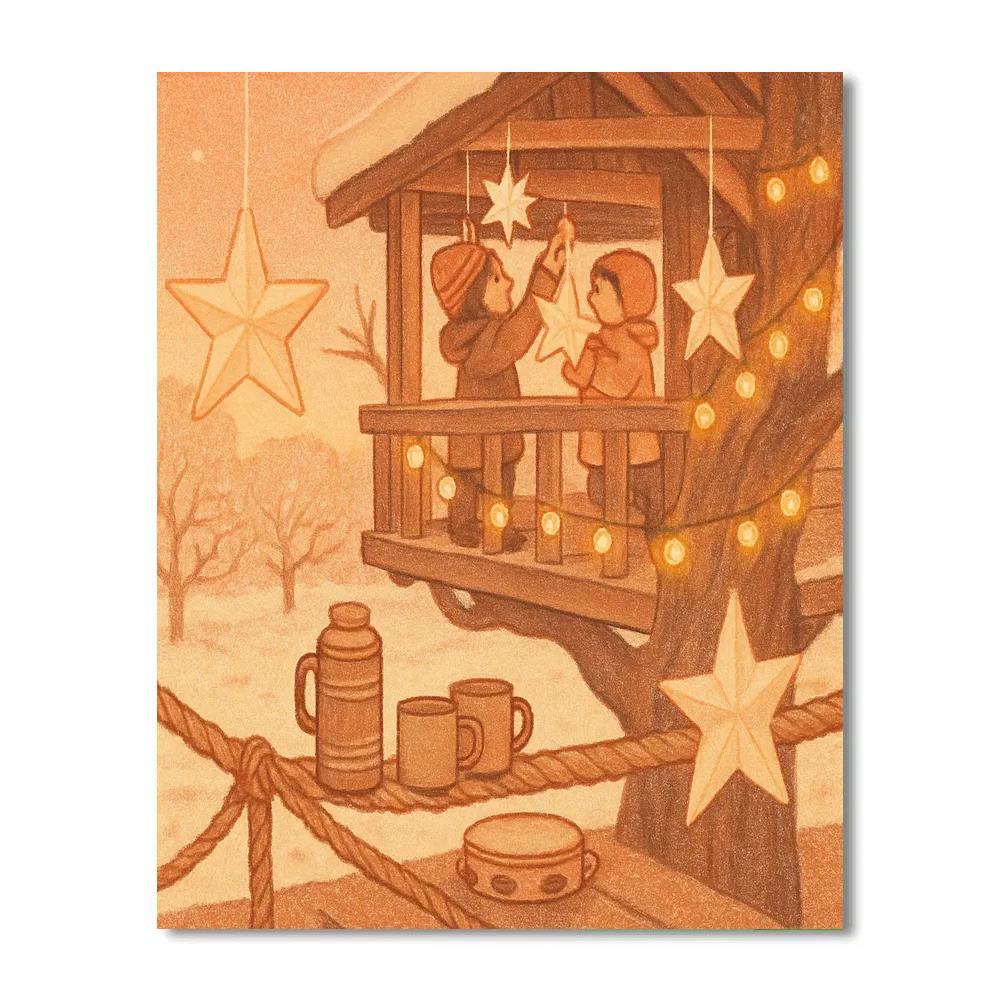 Orchard Treehouse Noel paint by color