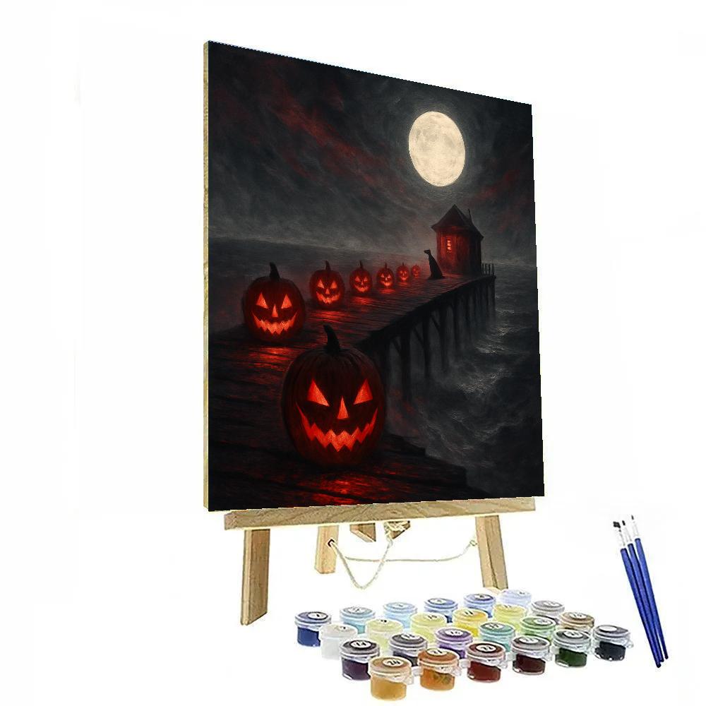Silent Watch Pumpkin Pier paint by color
