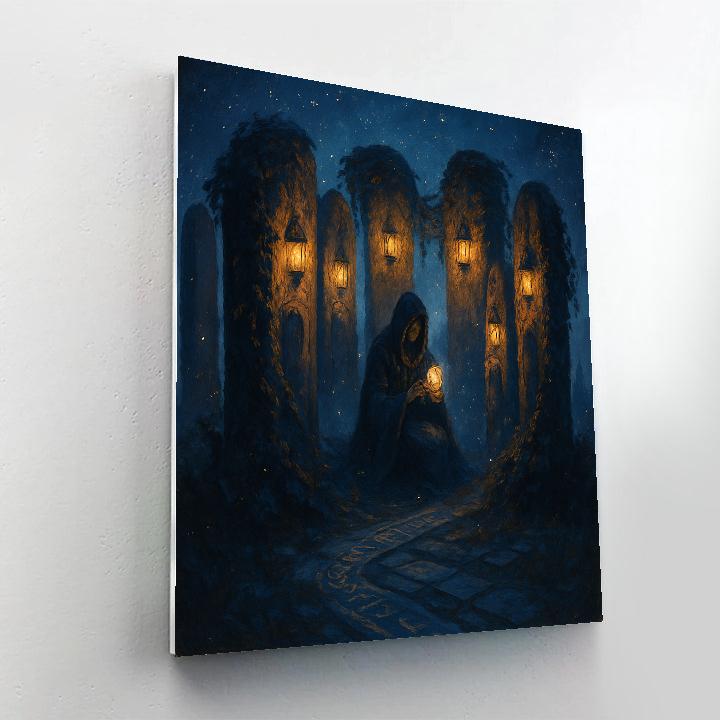 Oracle Grove Lanterns Number painting