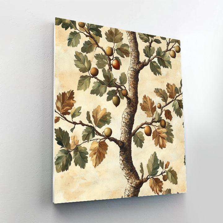 Leonardo Da Vinci Inspired Botanical Spiral Of Oaks Paint by numbers kits