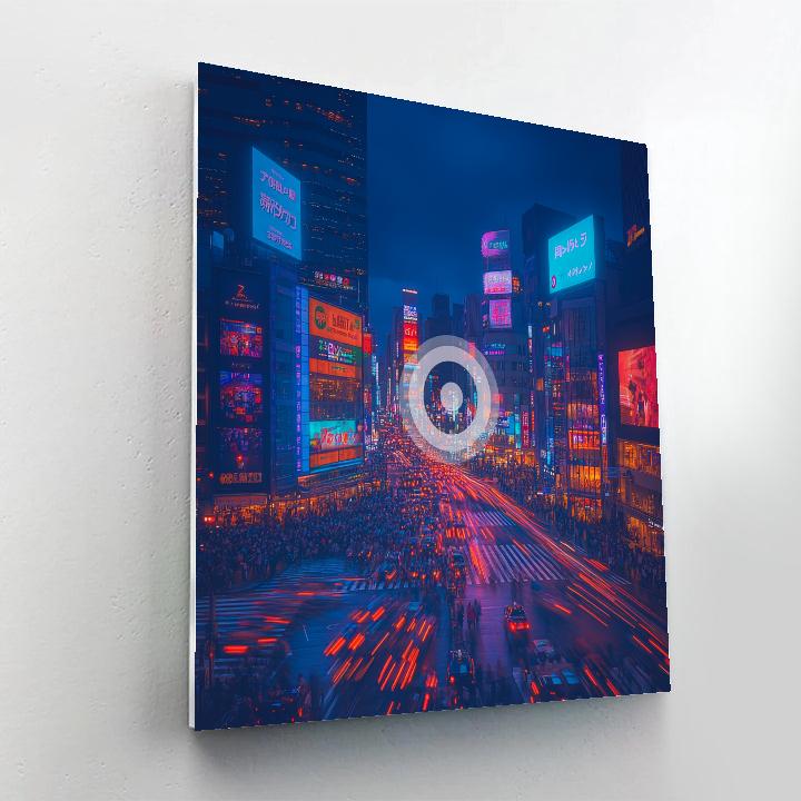 Shibuya Overlook From Magnet Street Tokyo Japan Paint by numbers kits