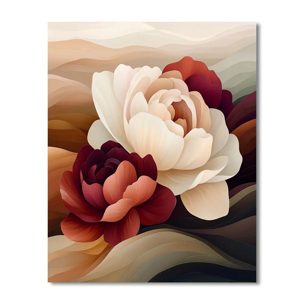 Georgia OKeeffe Inspired Desert Flowers Paint by numbers kits