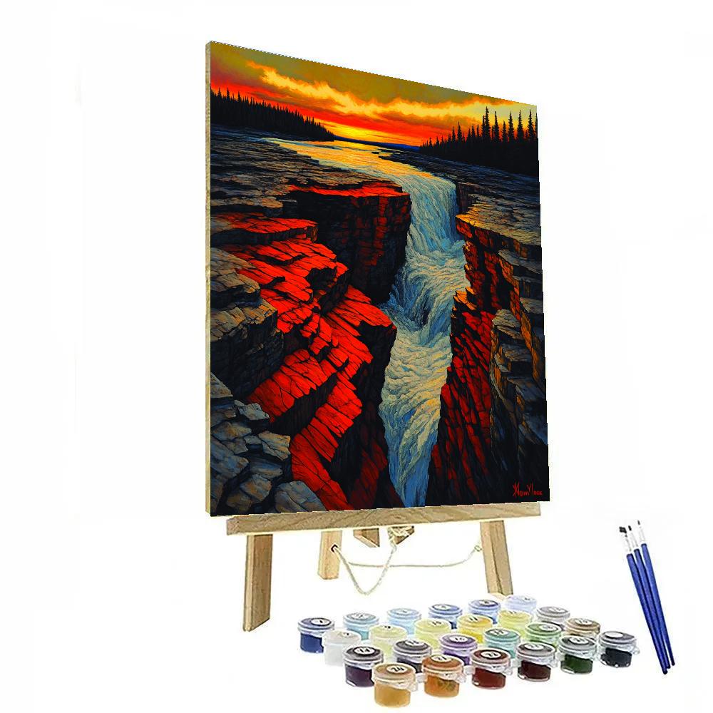 A.Y. Jackson Inspired Shield Rock Symphony Paint by numbers art