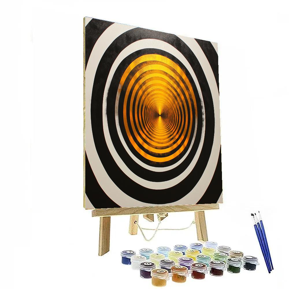 Yayoi Kusama Inspired Mirror Nebula Loop Paint by numbers art