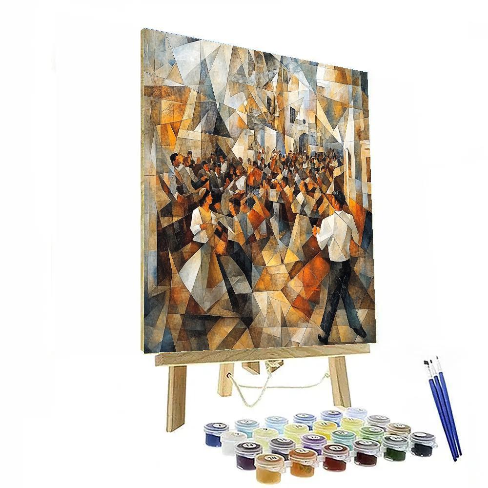 Picasso Inspired Abstract Musical Festival painting number kit