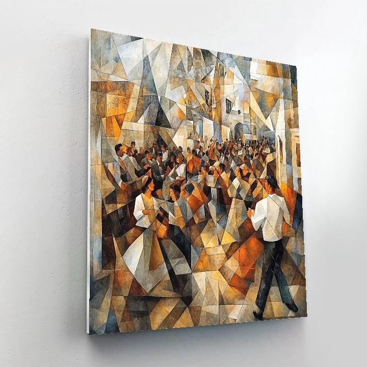 Picasso Inspired Abstract Musical Festival painting number kit