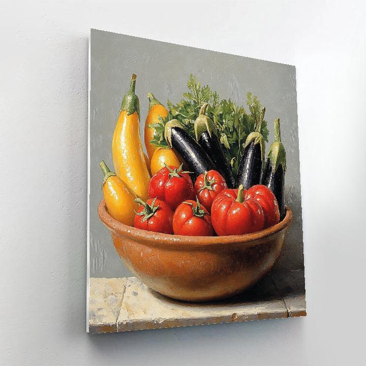 Diego Velázquez Inspired Naturalistic Vegetable Display Paint by numbers kits