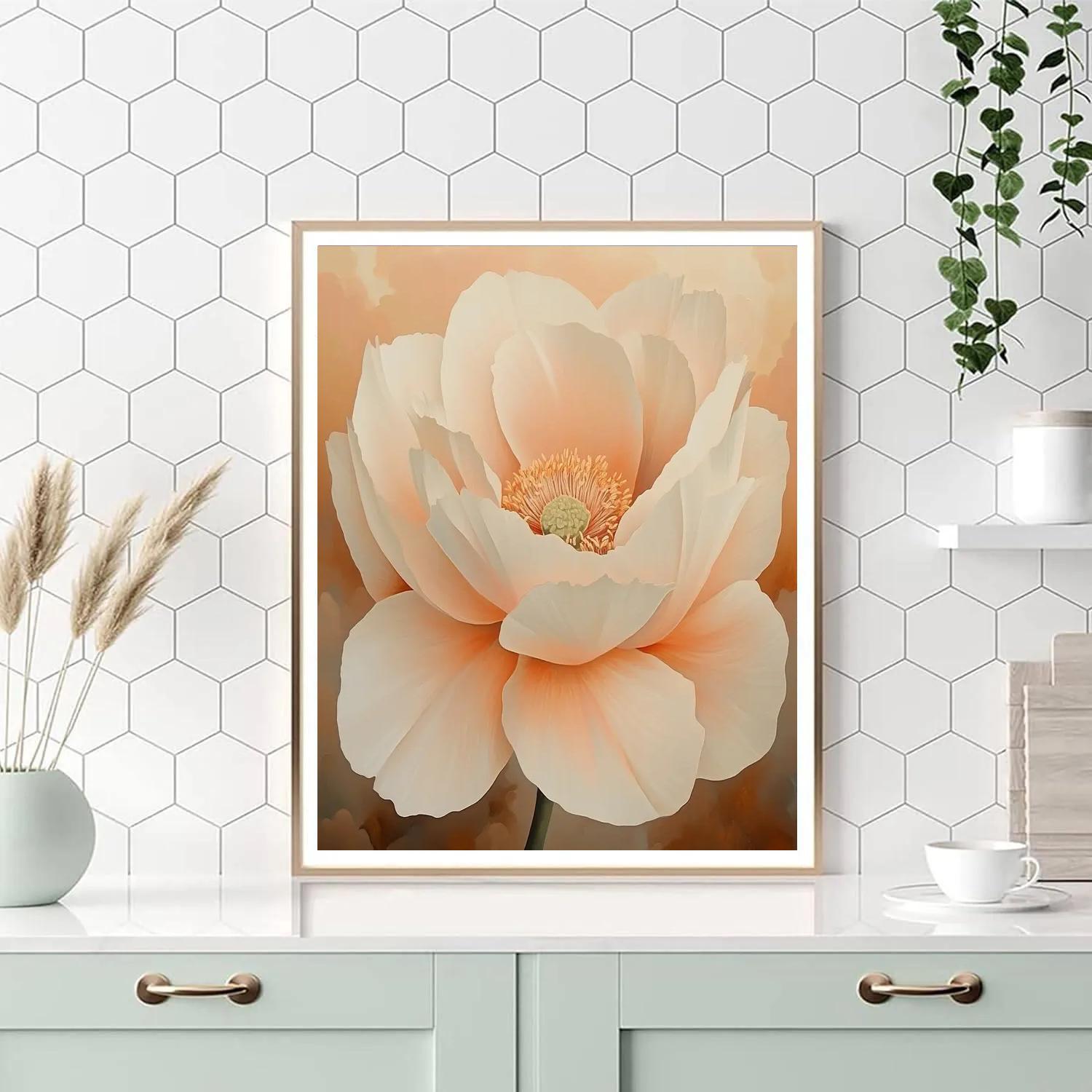 Georgia OKeeffe Inspired Desert Flowers Bloom paint by color