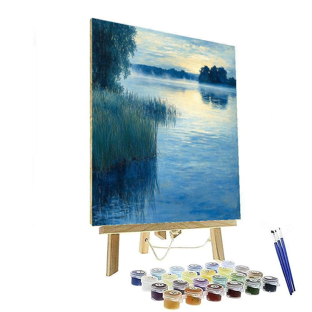 Claude Monet Inspired Misty Morning Lakeside Paint by numbers kits