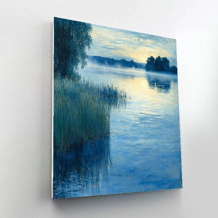 Claude Monet Inspired Misty Morning Lakeside Paint by numbers kits
