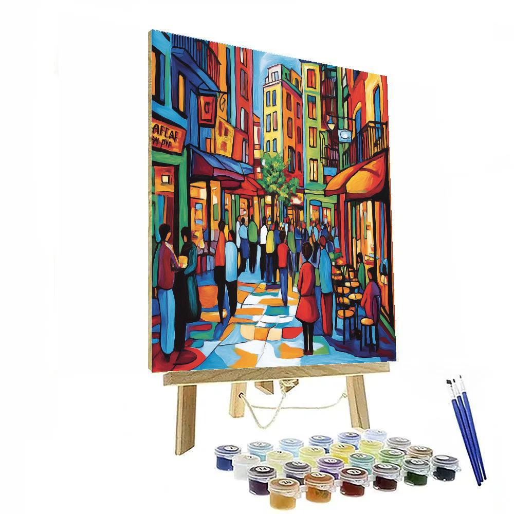 Henri Matisse Inspired Joyful City Street Painting by numbers kit