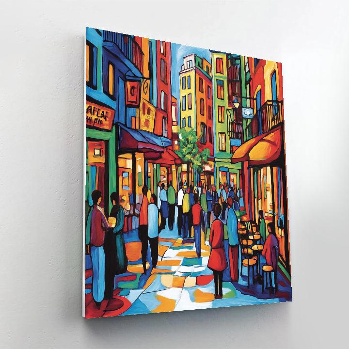 Henri Matisse Inspired Joyful City Street Painting by numbers kit