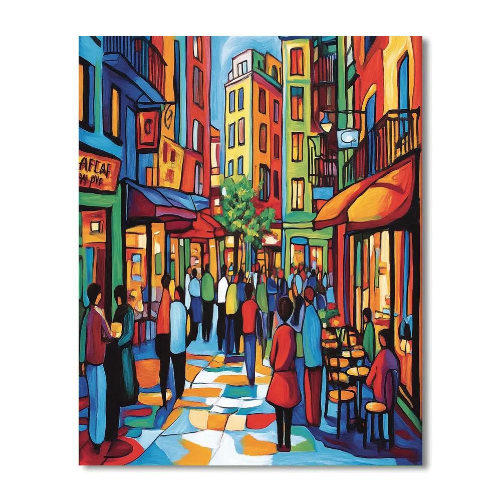 Henri Matisse Inspired Joyful City Street Painting by numbers kit