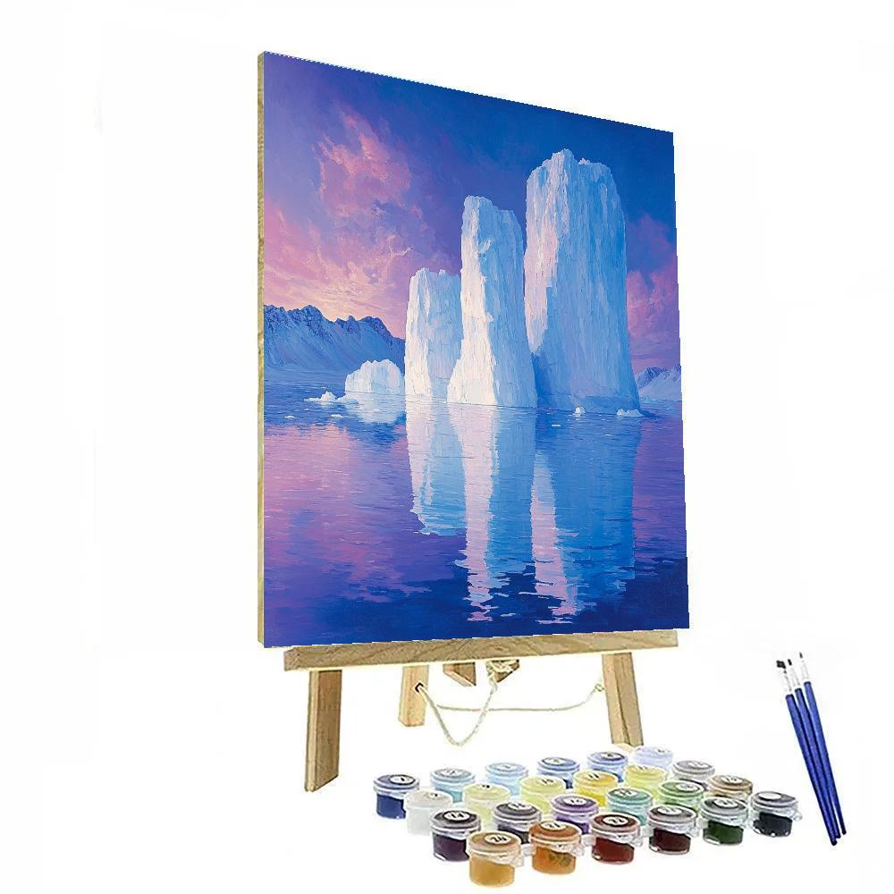 Lawren Harris Inspired Radiant Iceberg Majesty paint by number