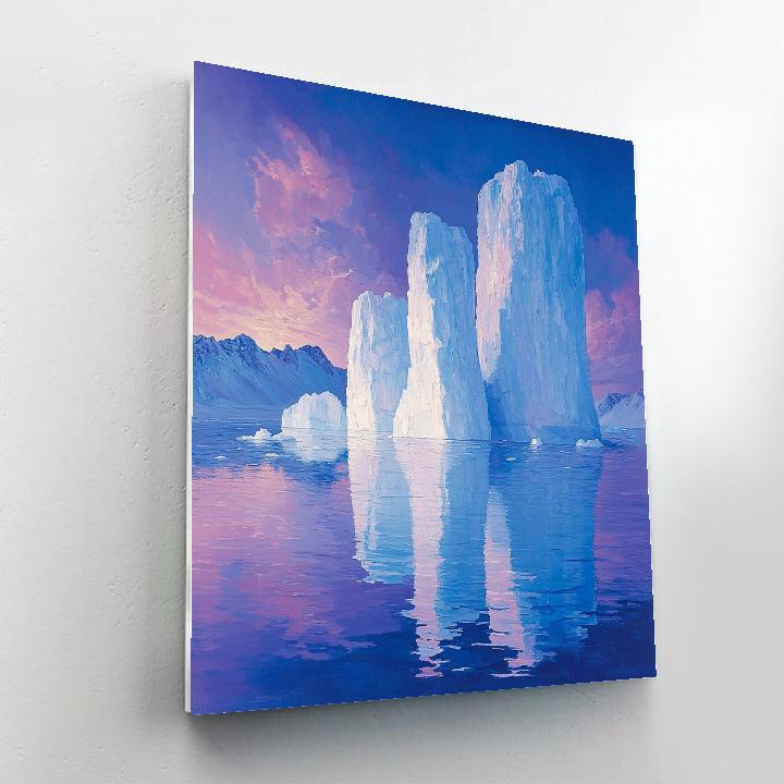 Lawren Harris Inspired Radiant Iceberg Majesty paint by number