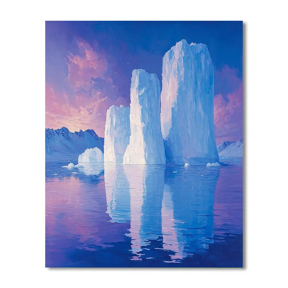 Lawren Harris Inspired Radiant Iceberg Majesty paint by number