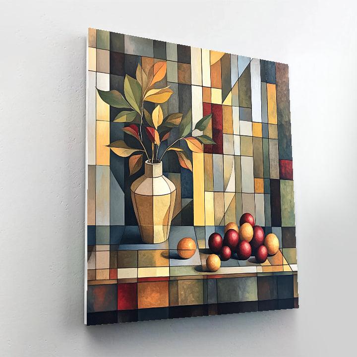 Pablo Picasso Inspired Abstract Still Life With Cubist Vase DIY paint by numbers