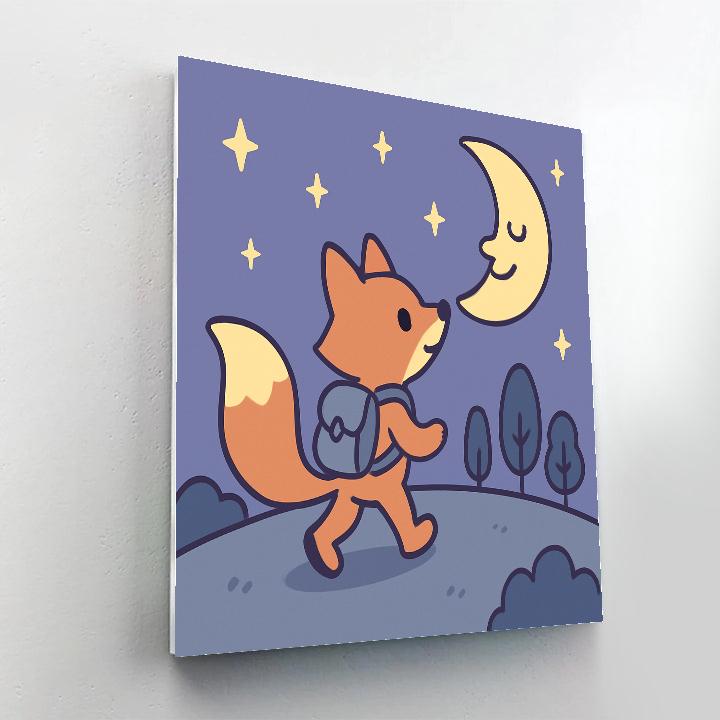 Moonlight Fox Trail paint by color