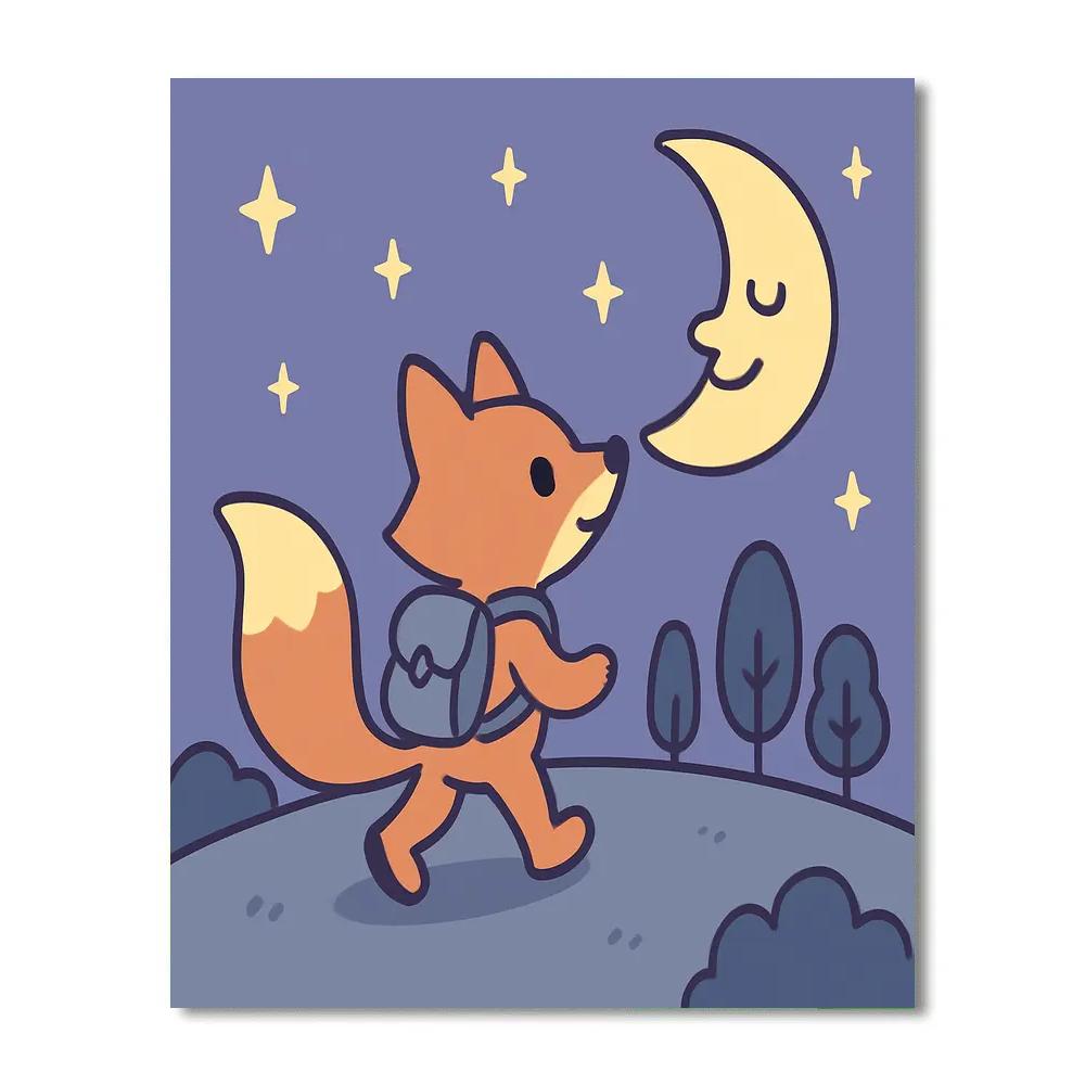 Moonlight Fox Trail paint by color