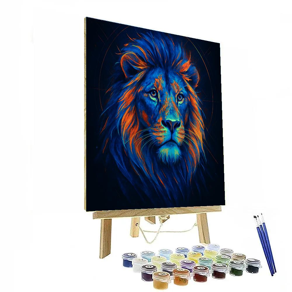 Neon Mane Majesty paint by number
