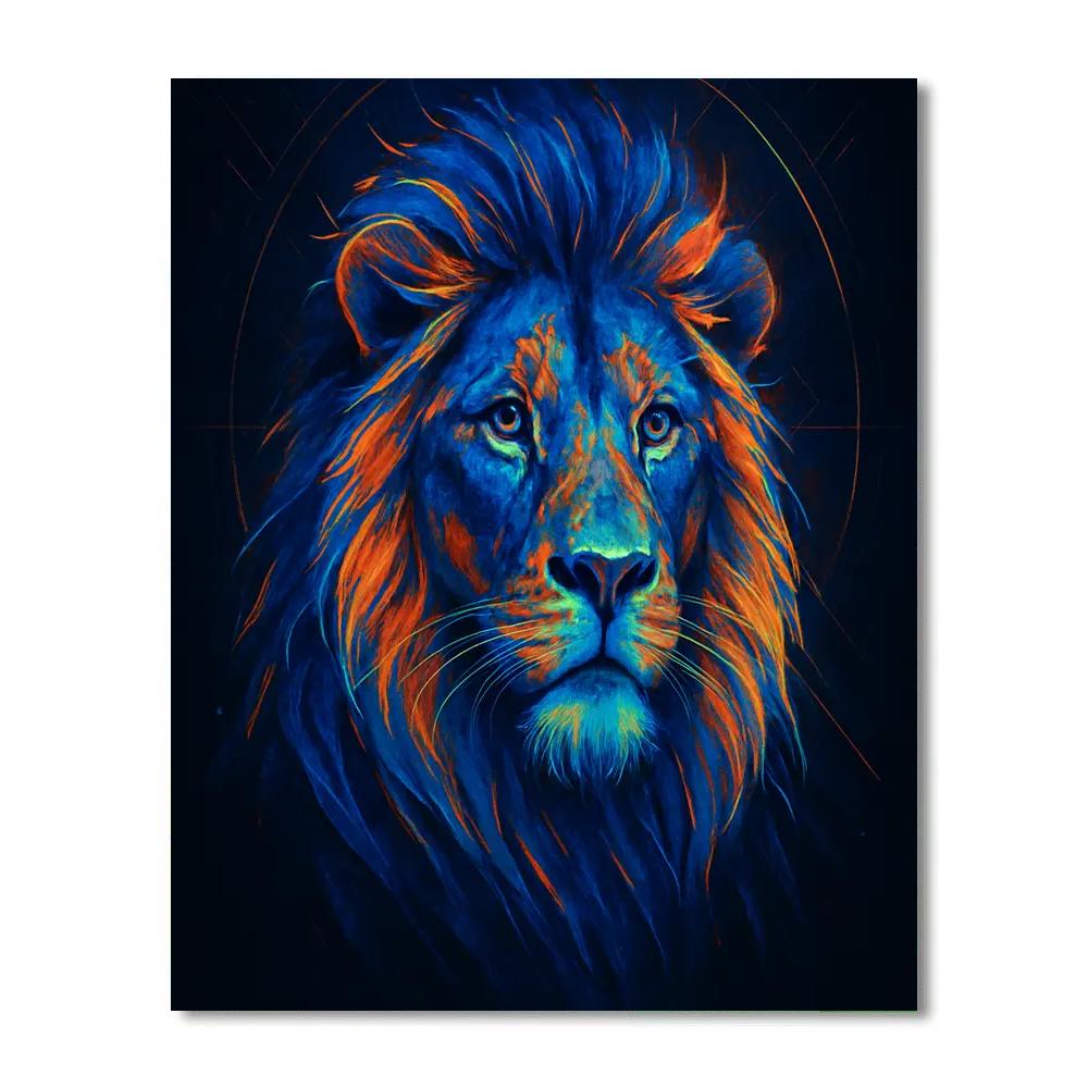 Neon Mane Majesty paint by number