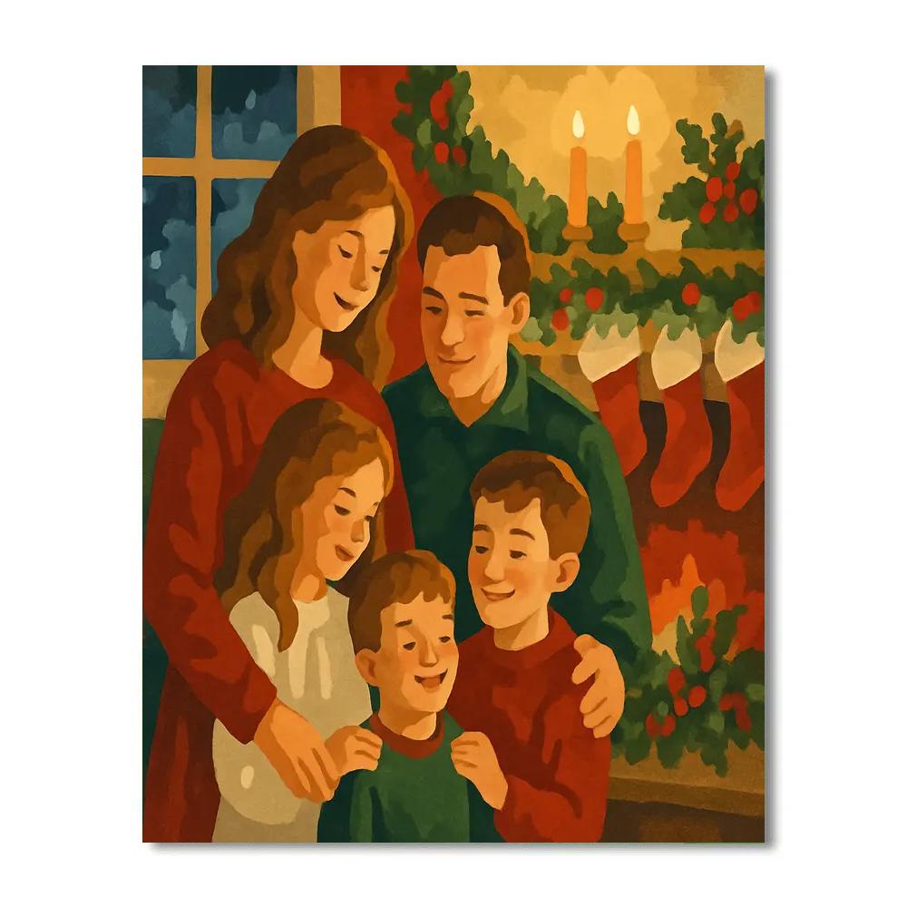 Hearthside Carol paint by numbers