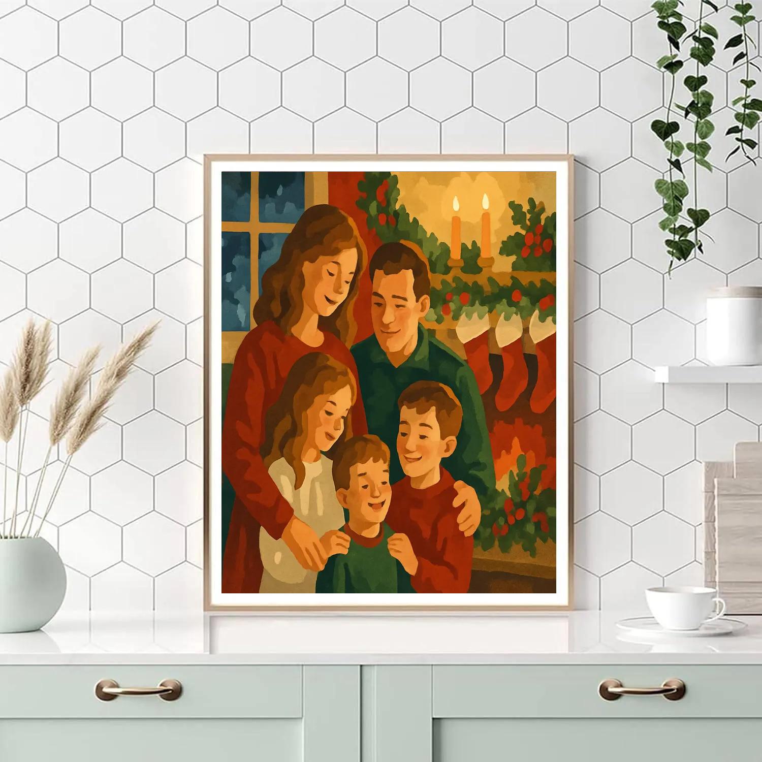 Hearthside Carol paint by numbers
