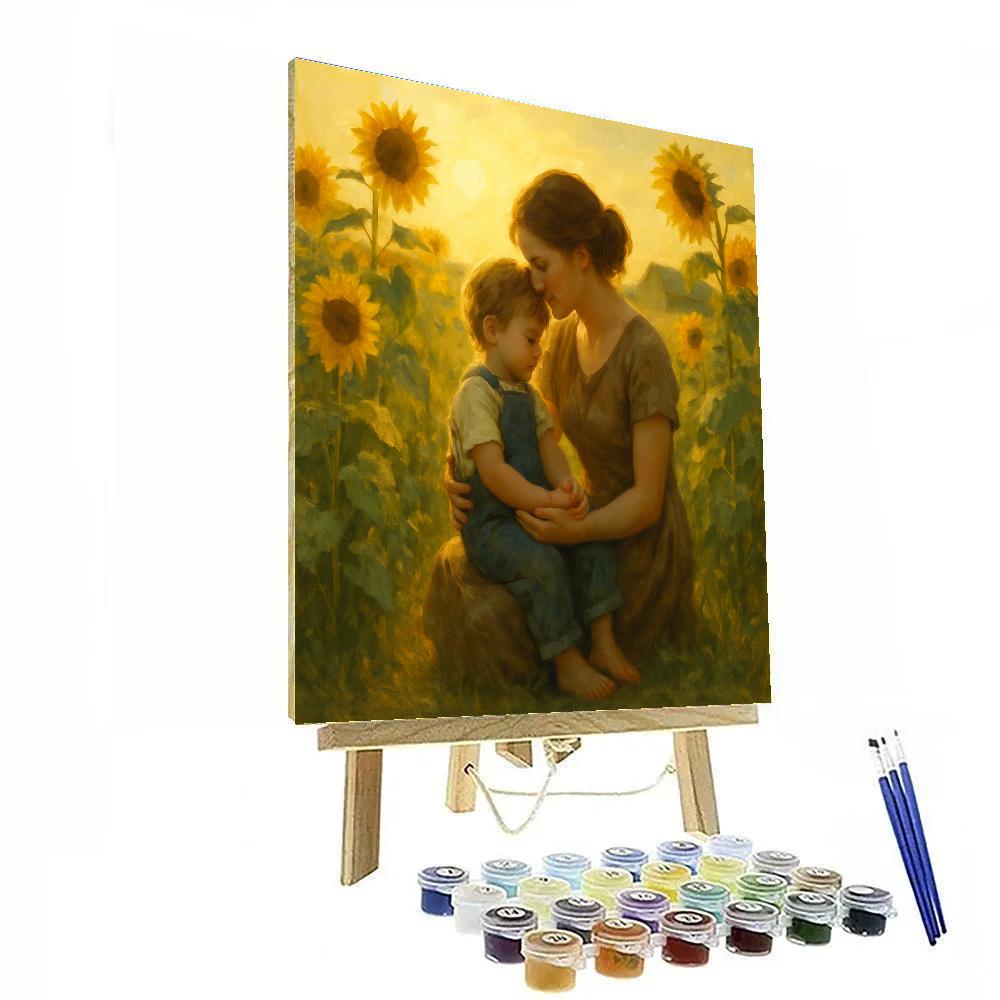 Sunflower Field Embrace DIY paint by numbers